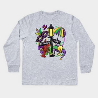 It's Mardi Gras Y'all Kids Long Sleeve T-Shirt